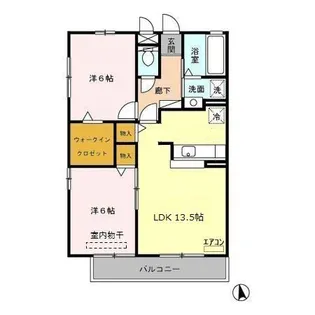 ロイヤルガーデン II【1階】の間取り