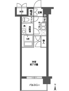1Kの間取り画像