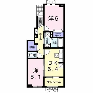 モデリアS【1階】の間取り
