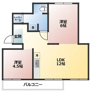 武里団地5街区5号棟【4階】の間取り