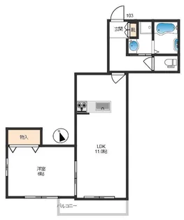 東京都板橋区高島平7【マンション】の間取り