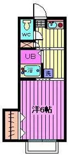 森田コーポ【1階】の間取り