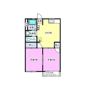 ガーデンパレスオークラ【2階】の間取り