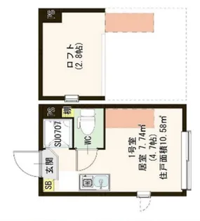 Harmony Square桜上水【1階】の間取り
