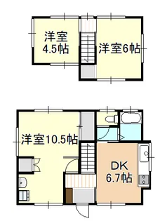 岡山県岡山市東区藤井【一戸建】の間取り