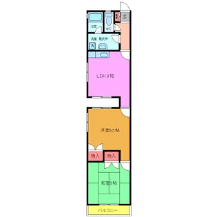 パティオI【2階】の間取り