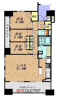 ザ・晴海レジデンス【7階】の間取り
