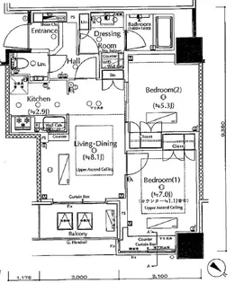 ザ・ヒルトップタワー高輪台【10階】の間取り