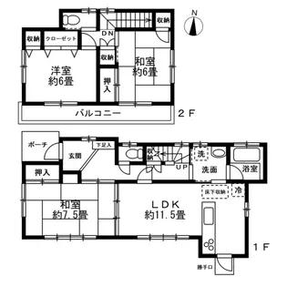 埼玉県さいたま市大宮区上小町【一戸建】の間取り