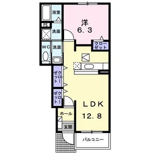 広島県尾道市西藤町【アパート】の間取り
