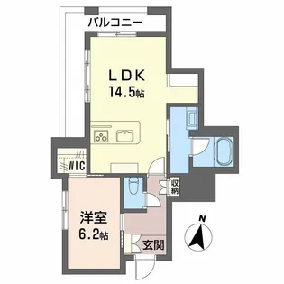 LUANA KAMISUGI【2階】の間取り