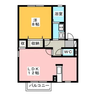 セジュール・F【2階】の間取り