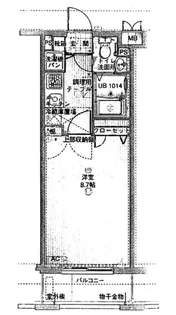 アクアシティ大手門【5階】の間取り