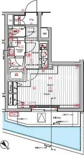 東京都港区赤坂9【マンション】の間取り