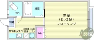 メゾン川内B棟【2階】の間取り