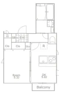 CS GARDEN 池袋【2階】の間取り