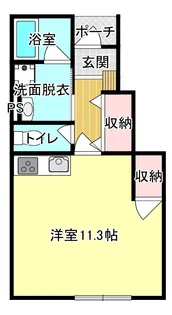 ピュアハウス テノワール【1階】の間取り