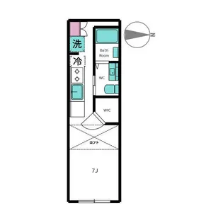 東京都中野区江古田2【アパート】の間取り