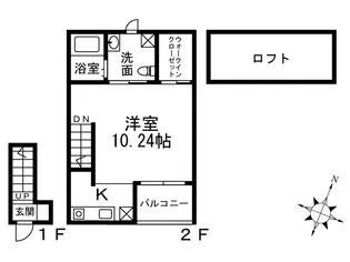 神奈川県小田原市東町1【アパート】の間取り