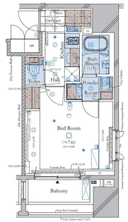 コンシェリア門前仲町 CROSSIA【5階】の間取り