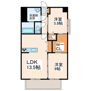 A REST新町【7階】の間取り