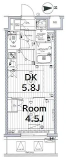 メイクス西新井大師【2階】の間取り