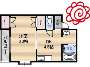 シャルムK【2階】の間取り