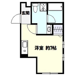 神奈川県川崎市中原区上小田中3【アパート】の間取り