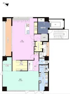 ニューガイアクレドール博多【6階】の間取り