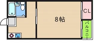 サン泉ハイツ【4階】の間取り