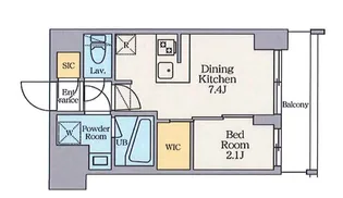 クレストコート東日暮里【2階】の間取り