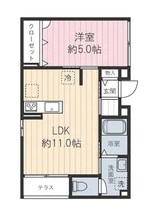 森田屋石亭 本館【1階】の間取り
