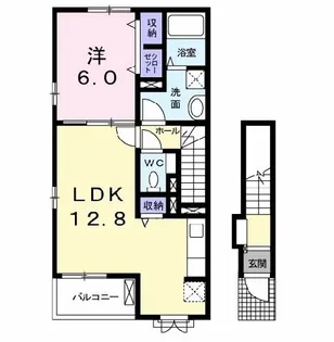 ジェルメII【2階】の間取り