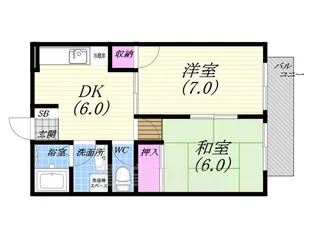 ブジュン苑【1階】の間取り