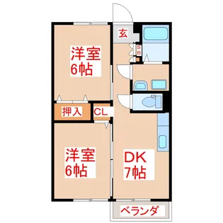 メゾンコスモス【2階】の間取り