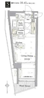 プレセダンヒルズ白金高輪【1階】の間取り