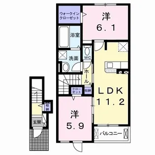 悠 II【2階】の間取り