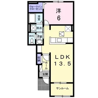 ファミール A棟【1階】の間取り