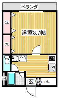 フローラル柏木88【3階】の間取り