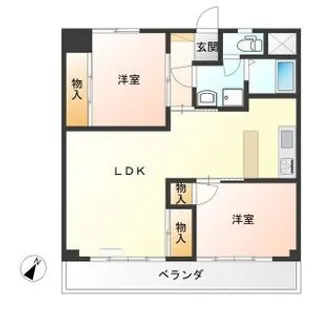 レンシャル松原【2階】の間取り