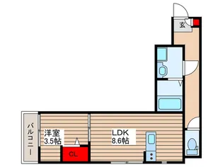 トレンティーノ【3階】の間取り