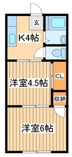 神奈川県横浜市港北区菊名7【アパート】の間取り