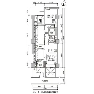 東雲キャナルコートCODAN21号棟【5階】の間取り