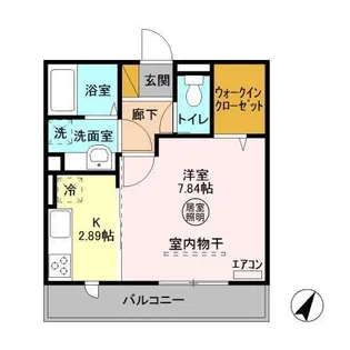 マノワールブリーズ(mnoir brise)B【2階】の間取り