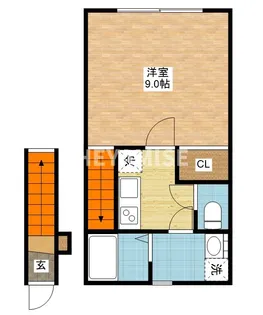 LUNARK住吉【2階】の間取り