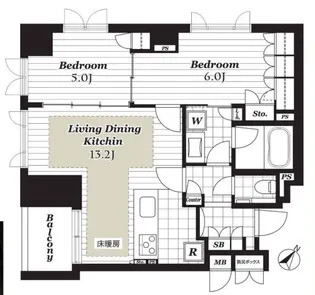 CONOE赤坂丹後町【4階】の間取り