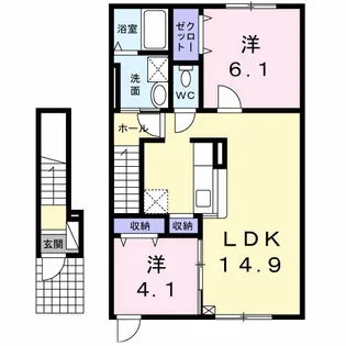 プリムラーノ【2階】の間取り