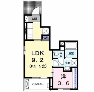 カーサ・ドマーニ【1階】の間取り