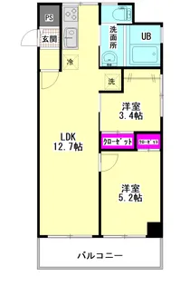 第1山田ビル【4階】の間取り