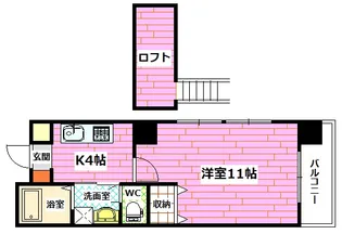 第13平勝ビル【5階】の間取り